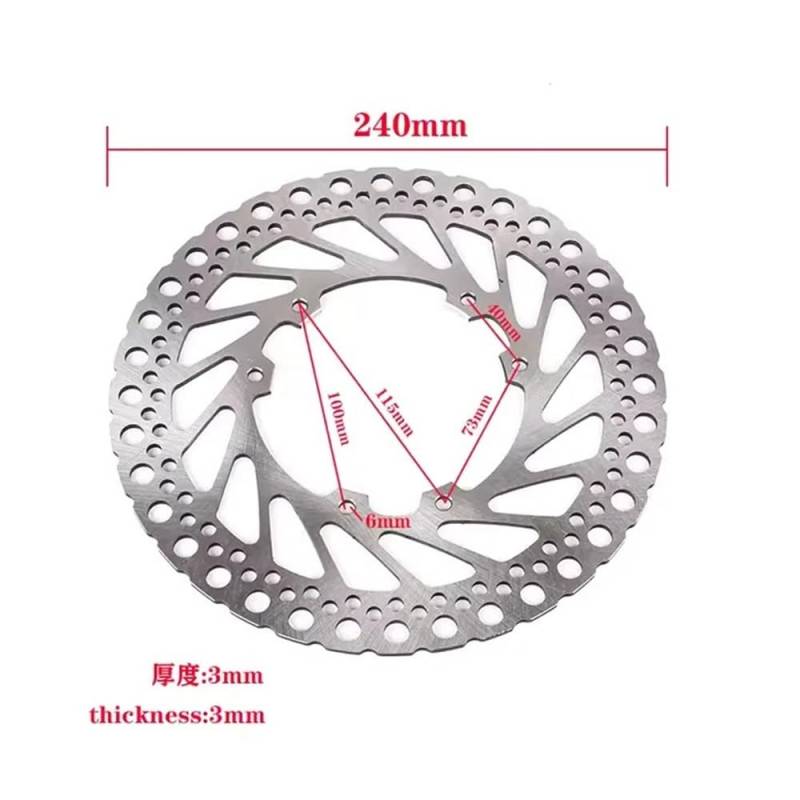 Bremsscheibe Rotor Motorrad Motorrad 240MM Bremsscheibe Rotor Disc Für CR 125 CRF 250 CRF 450 ERX 2002-2008 Vorne Hinten Bremsscheibe Zubehör von SinSed