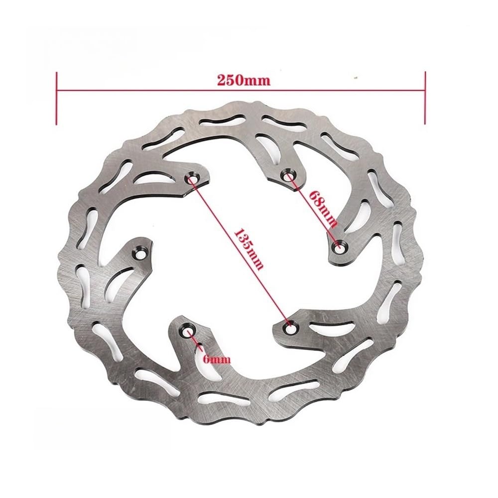 Bremsscheibe Rotor Motorrad Motorrad 250mm/245mm Vorne Hinten Bremsscheibe Rotor Set Für Y&amaha YZ125 YZ250 YZ250F YZ450F YZ125X YZ250X YZ250FX YZ450FX WR250 von SinSed