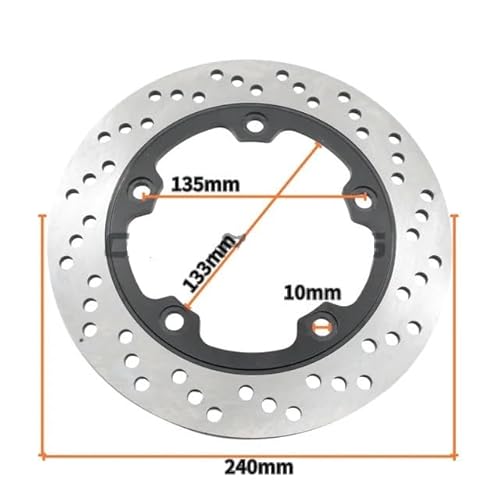 Bremsscheibe Rotor Motorrad Motorrad-Bremsscheibe Für S&uzuki GSR400 GSR600 GSF650 GSX650 SFV650 SV650 GSR750 GSX-S 750 GSF 1250 Scheibenbremsen-Set Hinten von SinSed