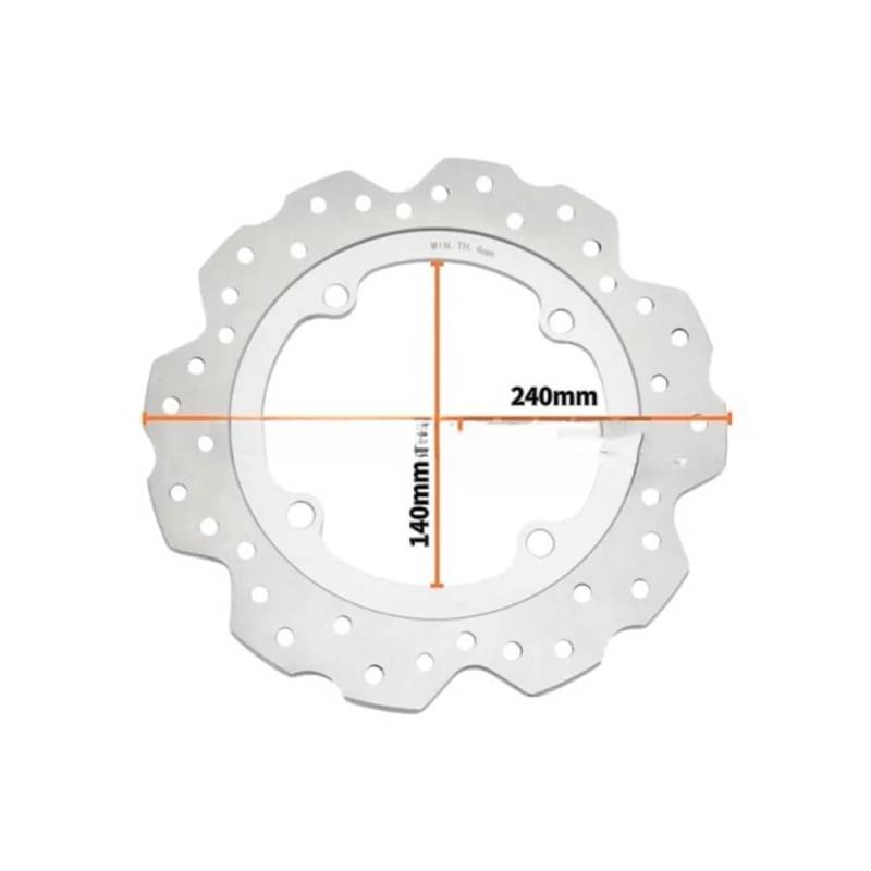 Bremsscheibe Rotor Motorrad Motorrad Bremsscheibe Hinten Rotor Für X-ADV750 2017-2023 Für Forza Für Fosha 750 NSS750 2021-2024 von SinSed