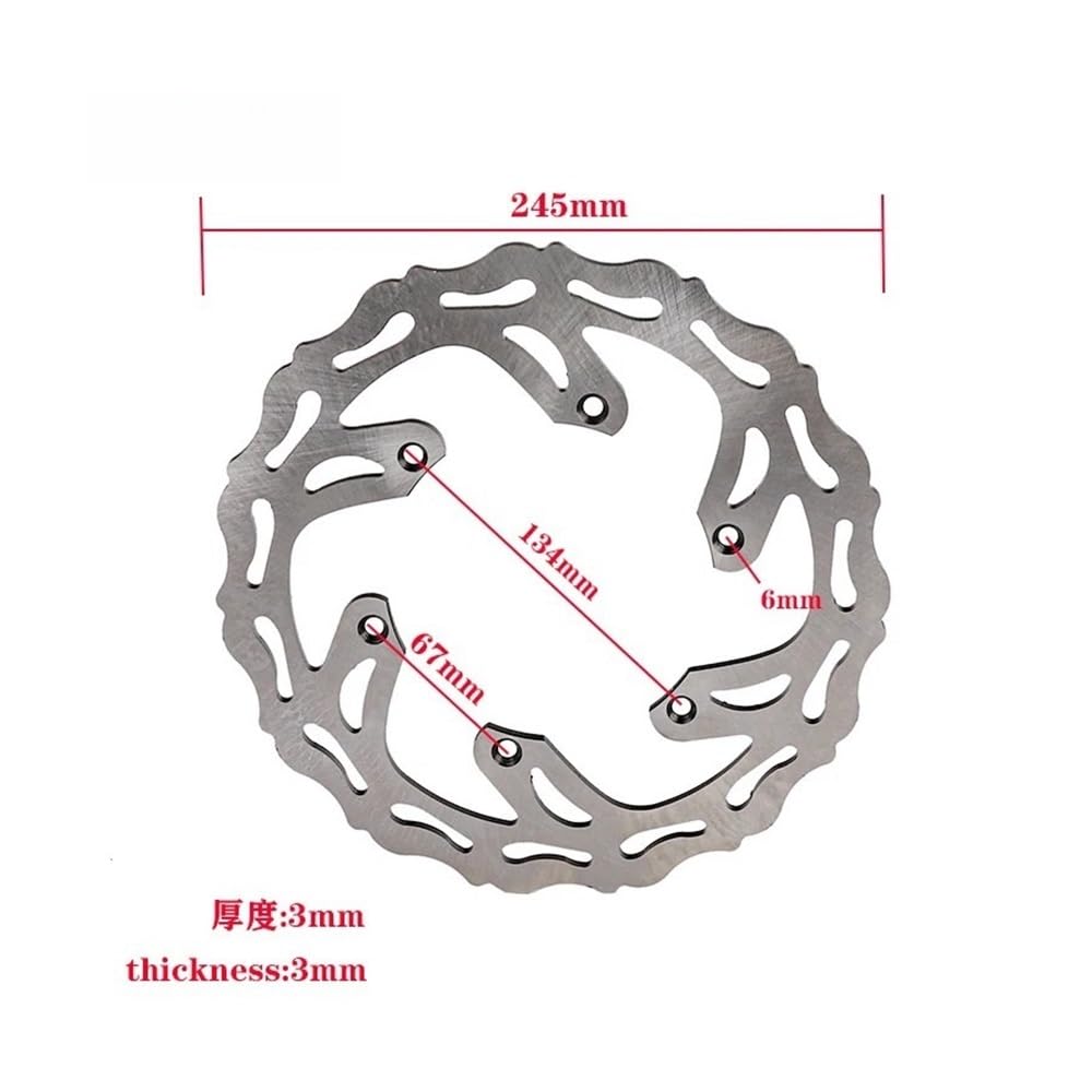 Bremsscheibe Rotor Motorrad Motorrad Vorne Hinten Bremsscheibe Für Y&amaha YZ125 YZ250 YZ250F YZ450F YZ125X YZ250X YZ250FX YZ450FX WR250F WR450F YZ 125 von SinSed