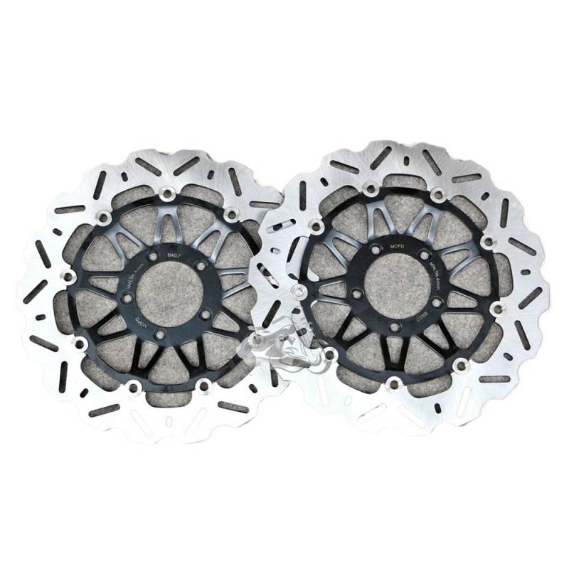 Bremsscheibe Rotor Motorrad Passend Für D&ucati Für Monster 796 803 1100 Für Hypermotard 821 Für Supersport 937 Für Scrambler Motorrad-Bremsscheibe Vorn von SinSed