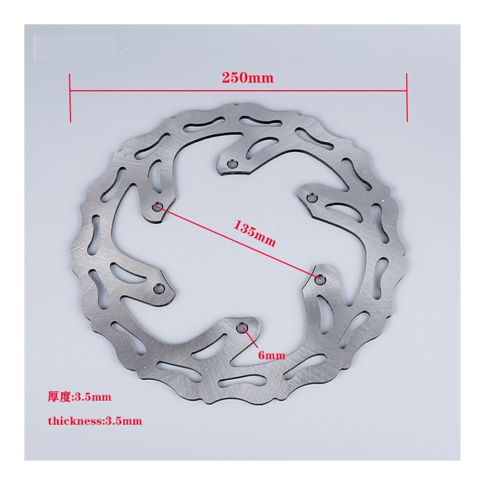 Bremsscheibe Rotor Motorrad Vorne Hinten Bremsscheibe Motorrad Für Y&amaha YZ125 YZ250 YZ450F YZ250F WR250F WR450F 2002-2018 YZ YZF WR WRF 125 250 450 von SinSed