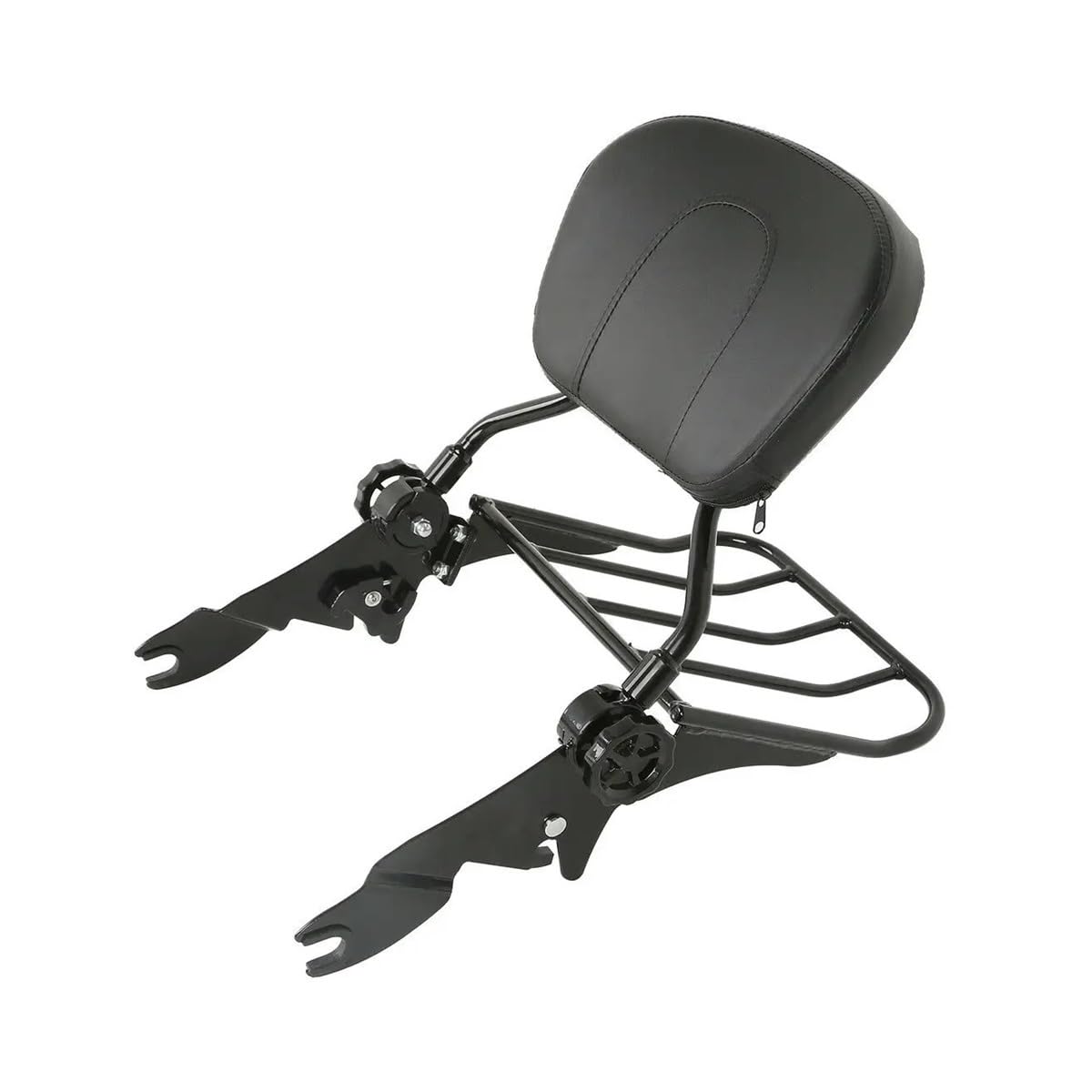 Gepäckträger Rückenlehnenpolster Motorrad Abnehmbare Rückenlehne Sissy Bar Gepäckträger Für H&Arley Für Touring Für Road Glide Für Road King Street Glide 2009-2021 von SinSed