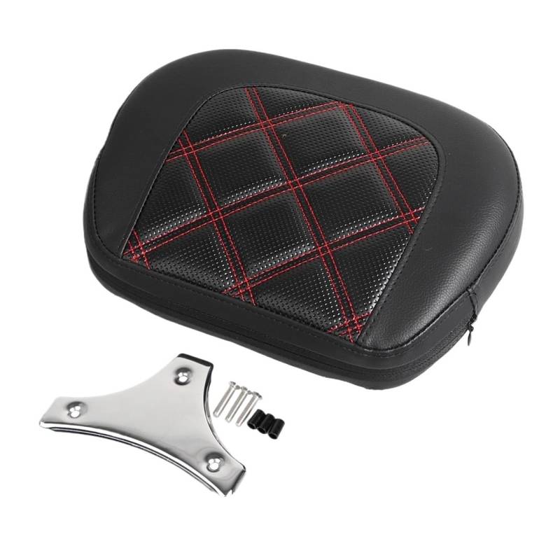 Gepäckträger Rückenlehnenpolster Motorrad Passagier Sissy Bar Rückenlehne Pad Halterung Schutz Pad Für H&Arley Für Touring Electra Tri Glide Ultra Classic von SinSed