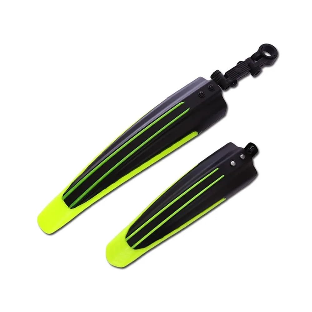 Motorrad Spritzschutz Kotflügel 2 Stücke Fahrrad Kotflügel Mountain Road Bike Kotflügel Schlamm Guards Set Fahrrad Kotflügel Flügel Für Fahrrad Vorne Hinten Kotflügel(Black Yellow) von SinSed