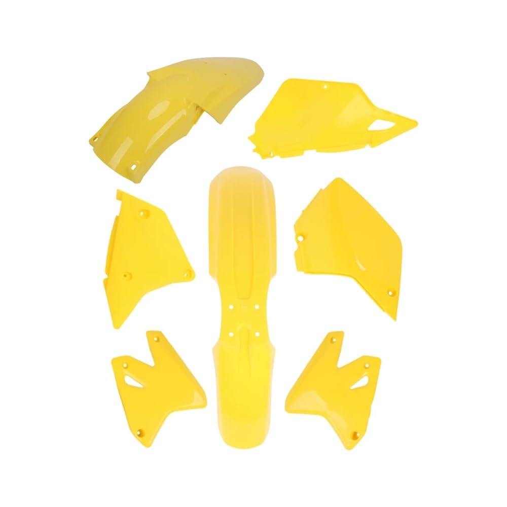 Motorrad Spritzschutz Kotflügel Motorrad Verkleidungen Kunststoff Vorne Hinten Kotflügel Körper Kotflügel Kit Seite Abdeckung Set Für S&uzuki DRZ400 DRZ 400 Motorrad Kotflügel(Yellow) von SinSed