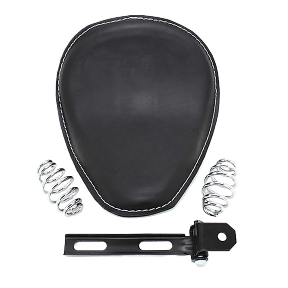 Sitzpad Sitz Motorrad Leder 3" Solo Federhalterung Sitz für Sportster Chopper Bobber von SinSed