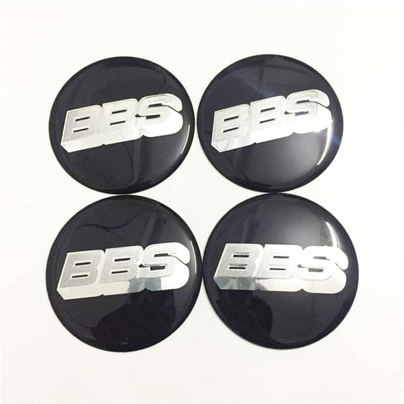 4 Stück Nabendeckel, für BBS 56mm 60mm 65mm 70mm Radnabendeckel Felgendeckel Felgenkappen Nabenkappen Wheel Caps Radnabenabdeckung Abzeichen Accessoires,60mm-normal von SinYor