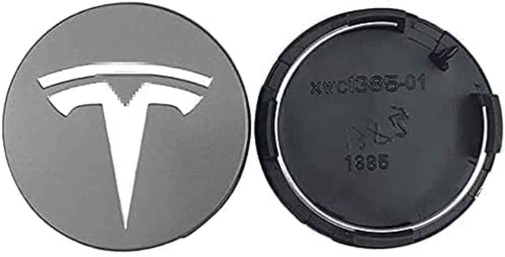 4 Stück Nabenkappen für Tesla Model 3 Model S Model X 56mm, Nabendeckel, Felgenkappen, Radnabenabdeckung, Felgendeckel,D von SinYor