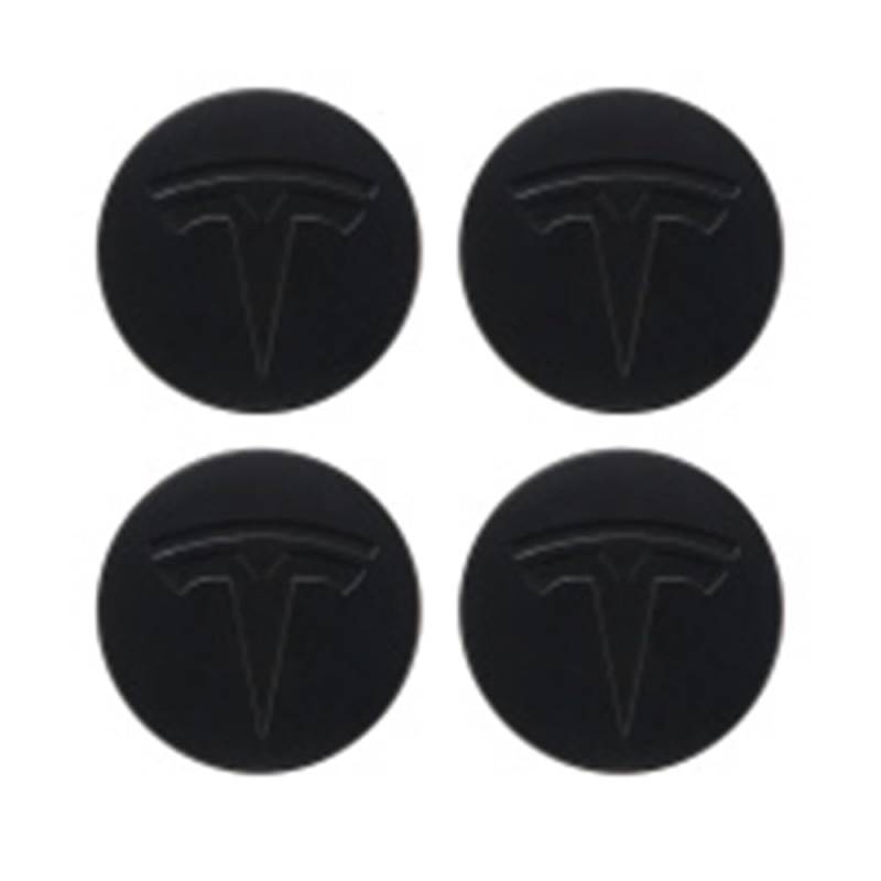 4 Stück Radnabenkappen für Tesla Model 3 Model Y Model S Model X Model 3 Highland 56MM Felgendeckel Radkappen Reifen Felgen Radnabenabdeckung Zubehör,Blackstyle-normal von SinYor