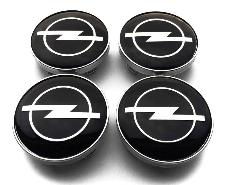 4 X 60mm Nabenkappen Felgen Kappen Felgendeckel Radkappen Radnabendeckel Nabendeckel Felgenkappen für OPEL 60mm / 57mm von SinYor