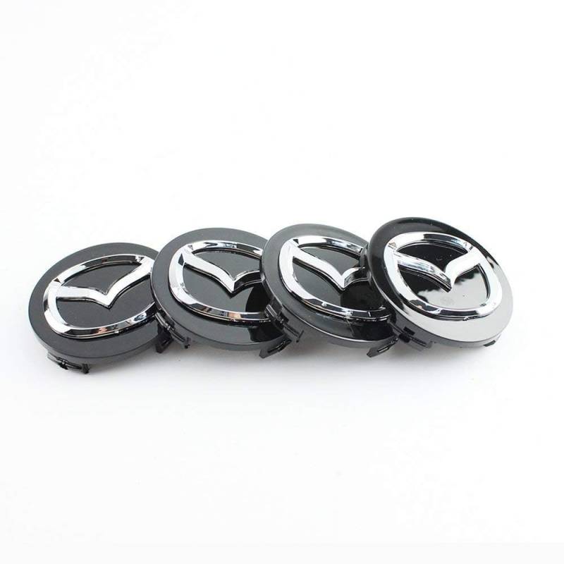 Nabendeckel 4 STÜCKE 56mm für Mazda Car Rad Center Hub Cap Auto Styling Felgen Abdeckung Badge Emblem Aufkleber Radnabenkappen von SinYor