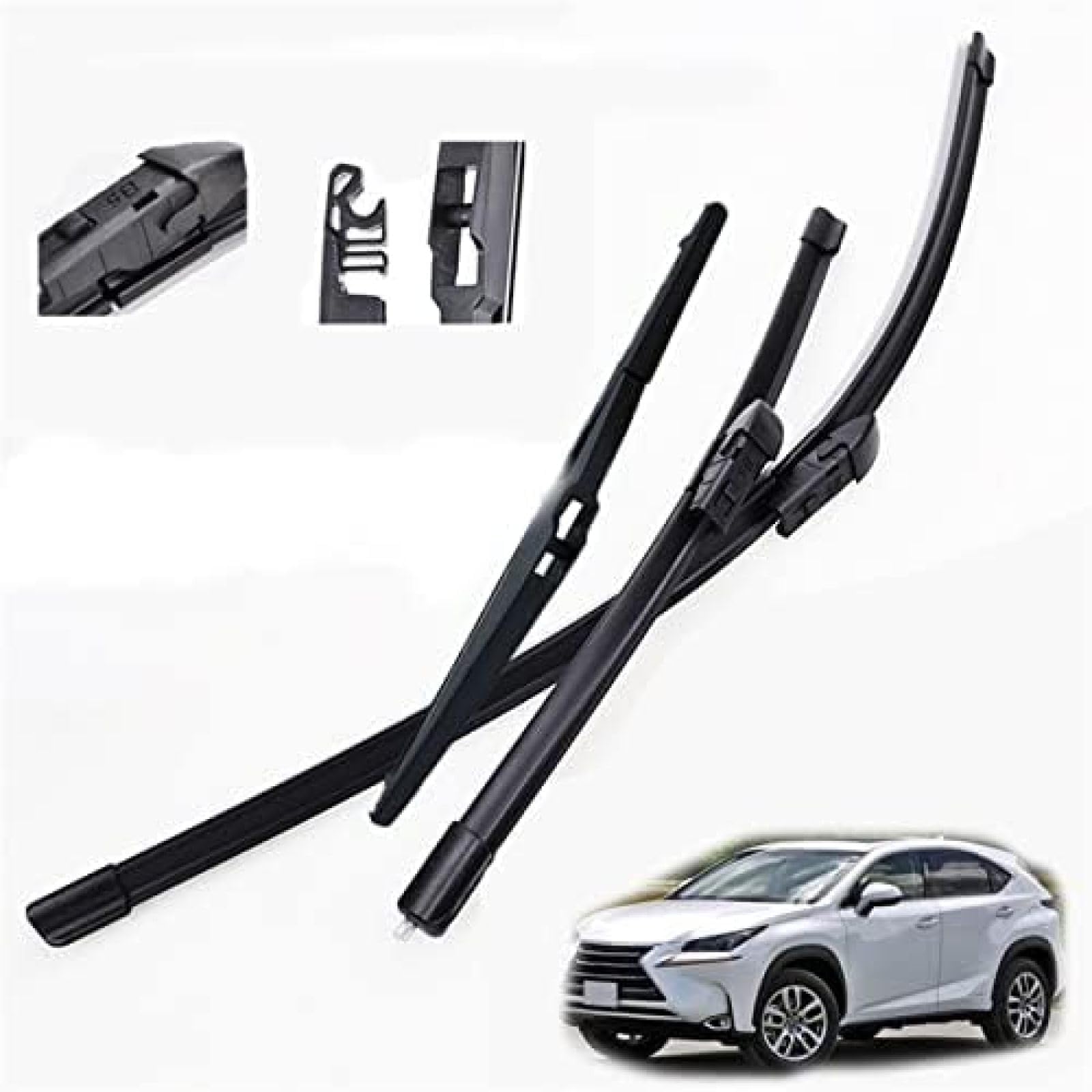 Scheibenwischer vorne und hinten, Wischerblatt-Set, für Lexus NX-Serie NX200 NX200t NX300h 2014–2019, Windschutzscheibe, 26 Zoll, 16 Zoll, 12 Zoll von SinYor