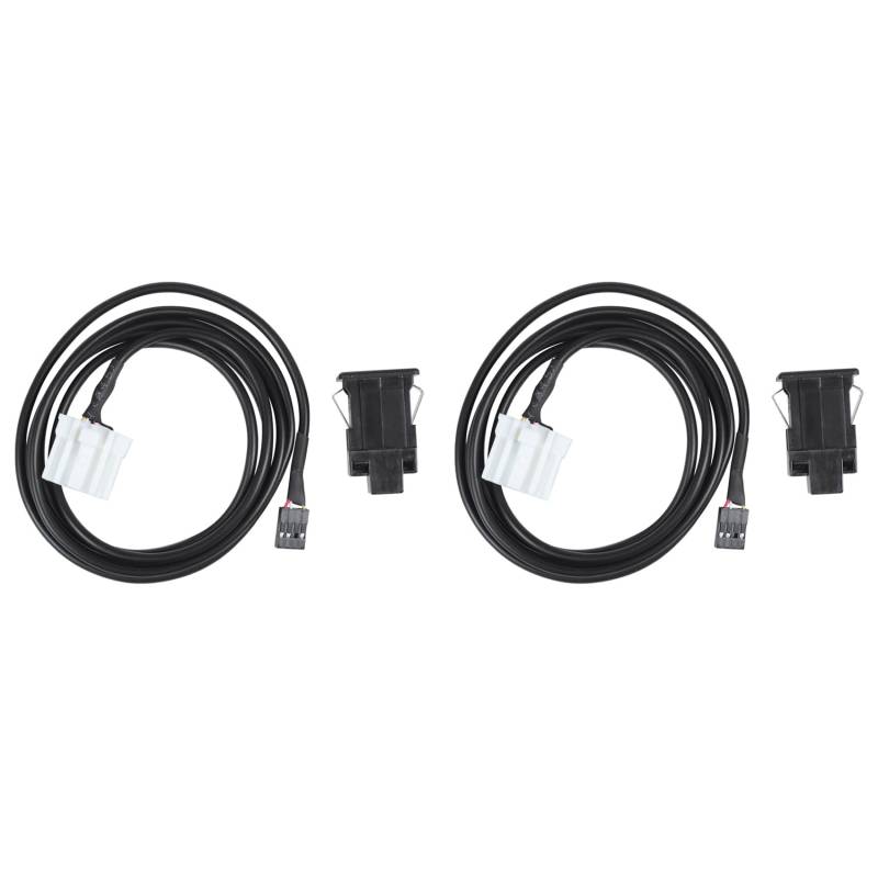 Sindigner 2 x Automotive 32-poliges AUX-Audiokabel, Buchse, Bluetooth-Modul-Schnittstellen-Adapterkabel für 2, 3, 5, 6, MX5, RX8, 2, 3, 5, 6 von Sindigner