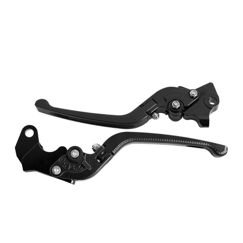 Für Kawasaki Z750S (nicht Z750) 2006-2008, Gepaart CNC-Motorradgriffhebel aus Aluminium Klappbarer Bremshebel Einstellbarer Kupplungshebel für ER-6F/ER-6N 2006-2008 (Schwarz) von Sinkees