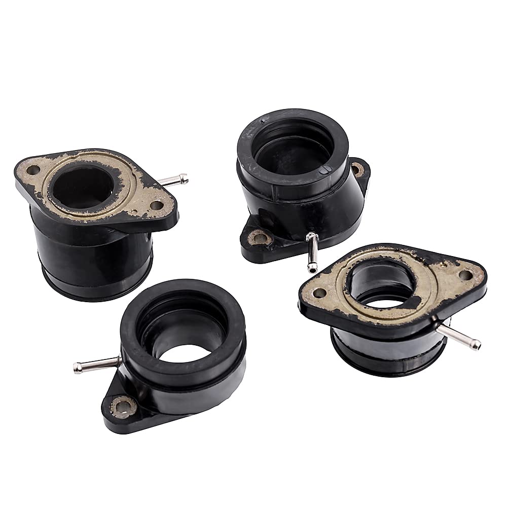 Motorrad Vergaser Ansaugkrümmer Isolator Joint Carb Flansch Adapter für Yamaha XJR1300 1998-2001 für XJR1200 1994-1998 (schwarz) von Sinkees