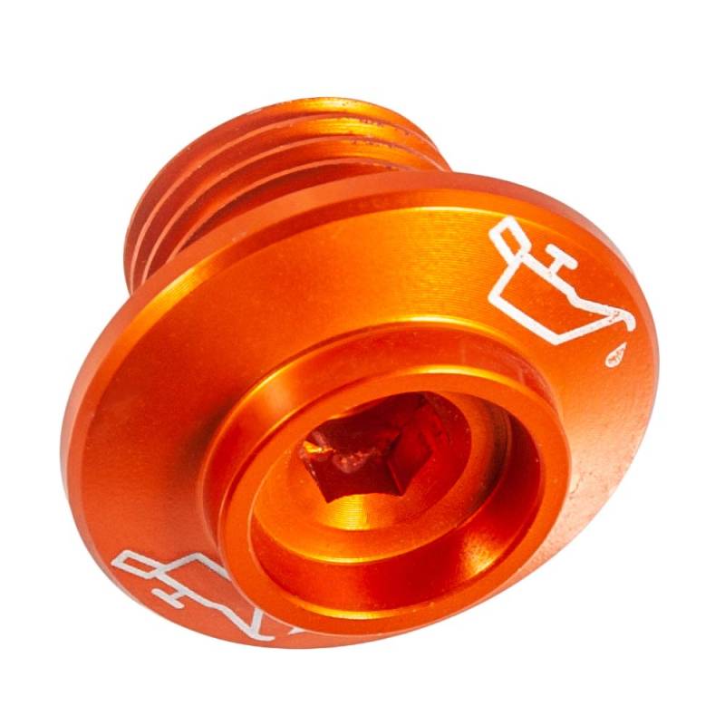 Motorradmotorenöl Einfülldeckel M16x1,5 Aluminium ölschraube für Duke 125/200/390 2011-2019 für RC125/390 2014-2019 (Orange) von Sinkees