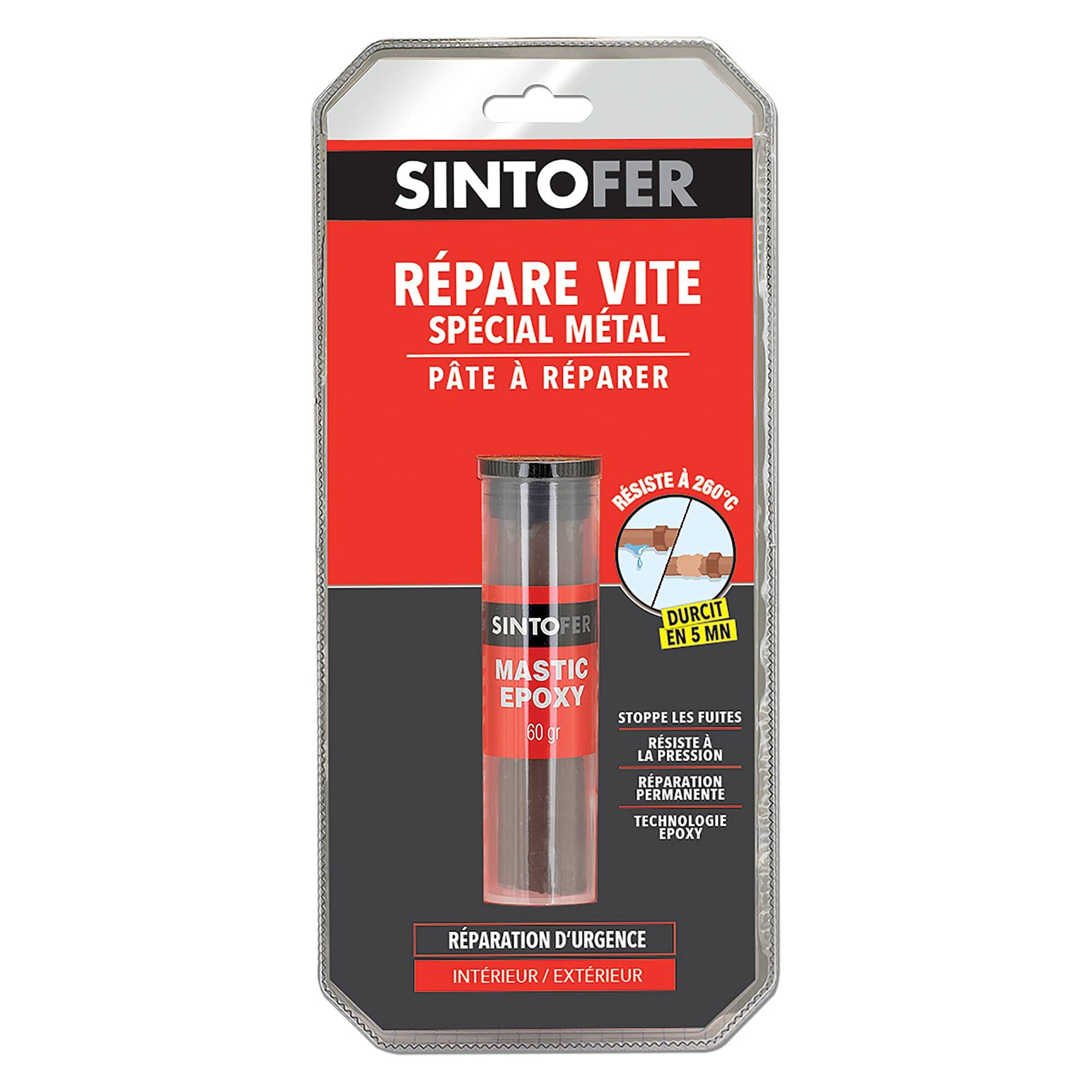 Sinto 31735 Reparatur-Set für Metallreparatur, 60 g, neutral, klein von Sinto