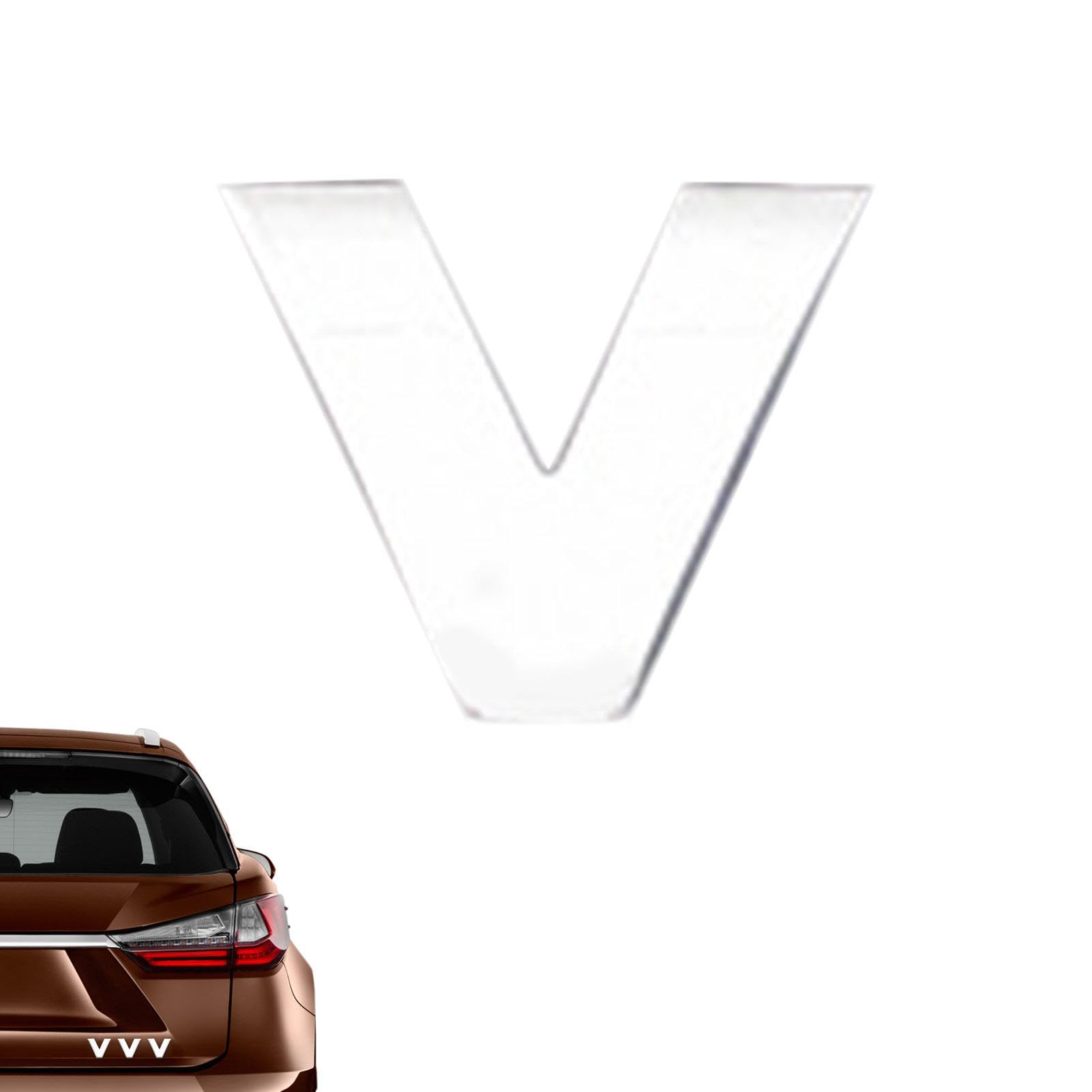 Sirseon Auto-Embleme und Abzeichen Buchstaben 3D,Auto-Emblem-Buchstaben-Aufkleber - Wasserdicht und lichtbeständig für Autostoßstangen,Langlebige Alphabet-Aufkleber für den Außenbereich. Lebendige von Sirseon