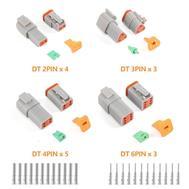 Sirxlevcy 1 Box für Deutsch DT Serie Wasserdichtes Kabel Verbinder Kit DT06-2 3 4 6S DT04-2 3 4 6P Automotive Versiegelter Stecker von Sirxlevcy