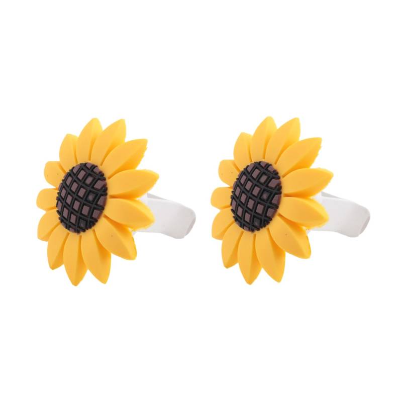 Sirxlevcy 2Xpack Sunflower Car Accesories Netter Auto-Lufterfrischer Sunflower Air Vent Clips Sonnenblumen Geschenkdekorationen Girasoles Car Clip InnenbelüFtungsöFfnungsdekorationen von Sirxlevcy