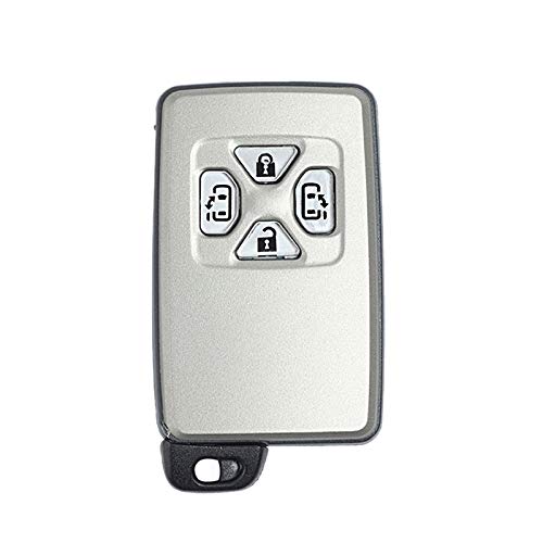 Sirxlevcy Auto Smart Card Remote Auto SchlüSsel Shell Case Fob 4-Taste für Alphard Estima Vellfire von Sirxlevcy