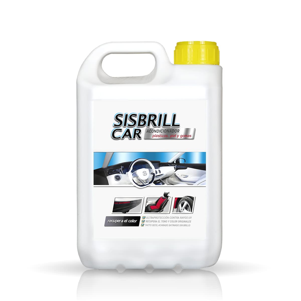 Sisbrill Car Cockpitpflege. Multi-Top-Produkt für Armaturenbrett, Kunststoffe und Leder - Es hinterlässt eine glatte und satinierte Oberfläche- Dry Touch - 5 Liter von Sisbrill