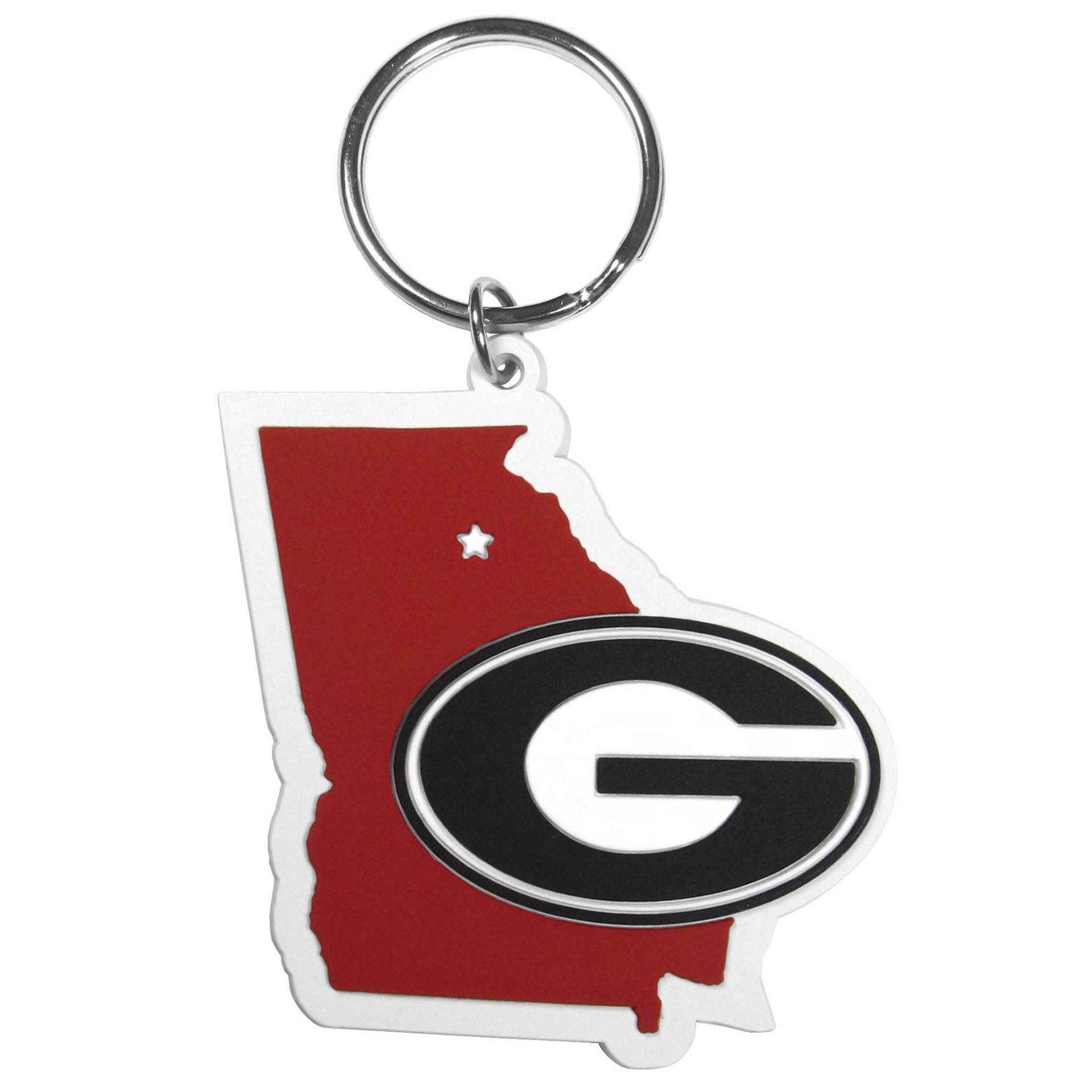 Siskiyou NCAA Georgia Bulldogs Home State Flexi Schlüsselanhänger rot von Siskiyou