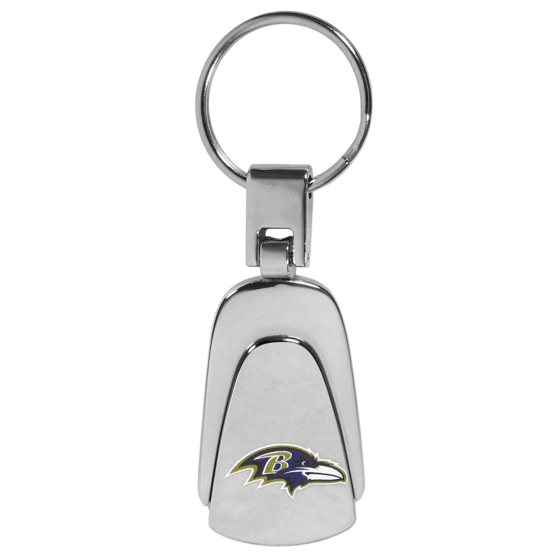 NFL Baltimore Ravens Unisex Siskiyou Sportssteel Teardop Schlüsselanhänger, Stahl, One Size von Siskiyou