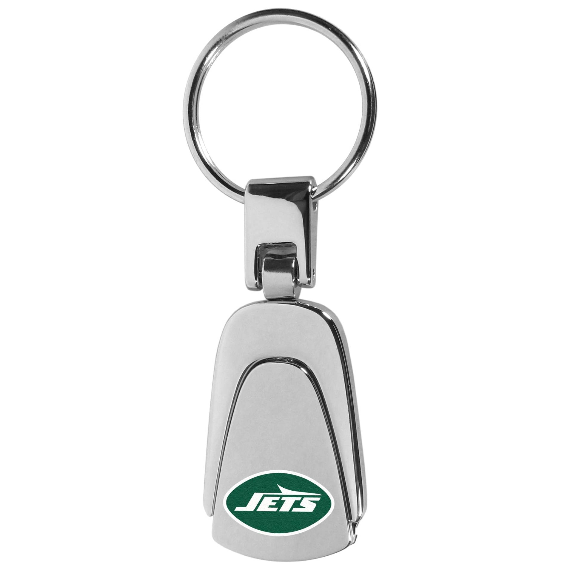 NFL New York Jets Unisex Siskiyou Sportssteel Teardop Schlüsselanhänger, Stahl, Einheitsgröße von Siskiyou