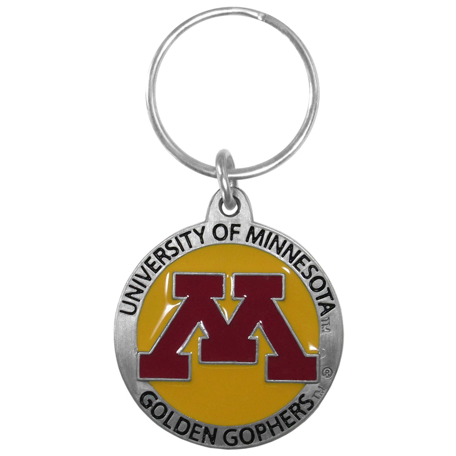 Siskiyou Sports NCAA Fan Shop Minnesota Golden Gophers geschnitztes Metall Schlüsselanhänger Einheitsgröße Teamfarbe von Siskiyou