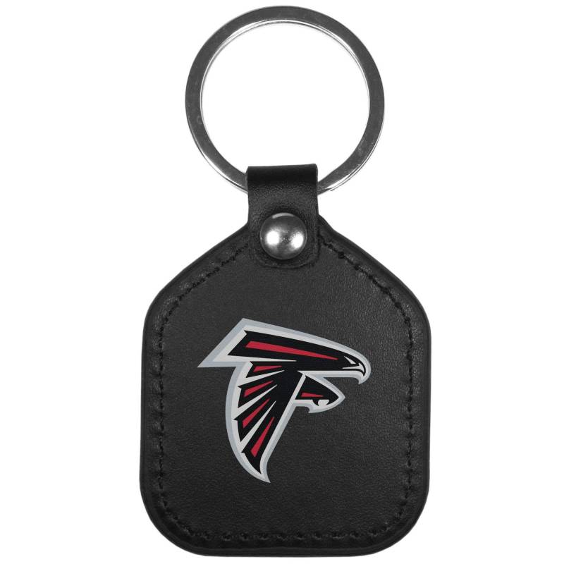 Siskiyou Sports NFL Atlanta Falcons Unisex Leder Square Schlüsselanhänger, Schwarz, Einheitsgröße von Siskiyou