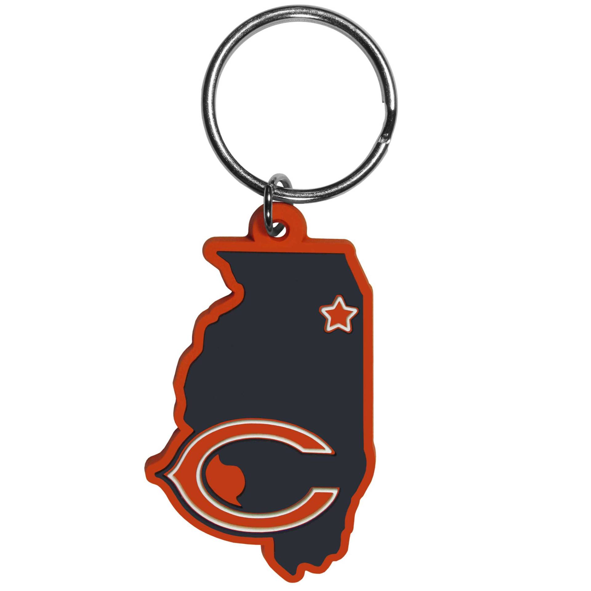 Siskiyou Sports NFL Chicago Bears Home State Flexi Schlüsselanhänger von Siskiyou