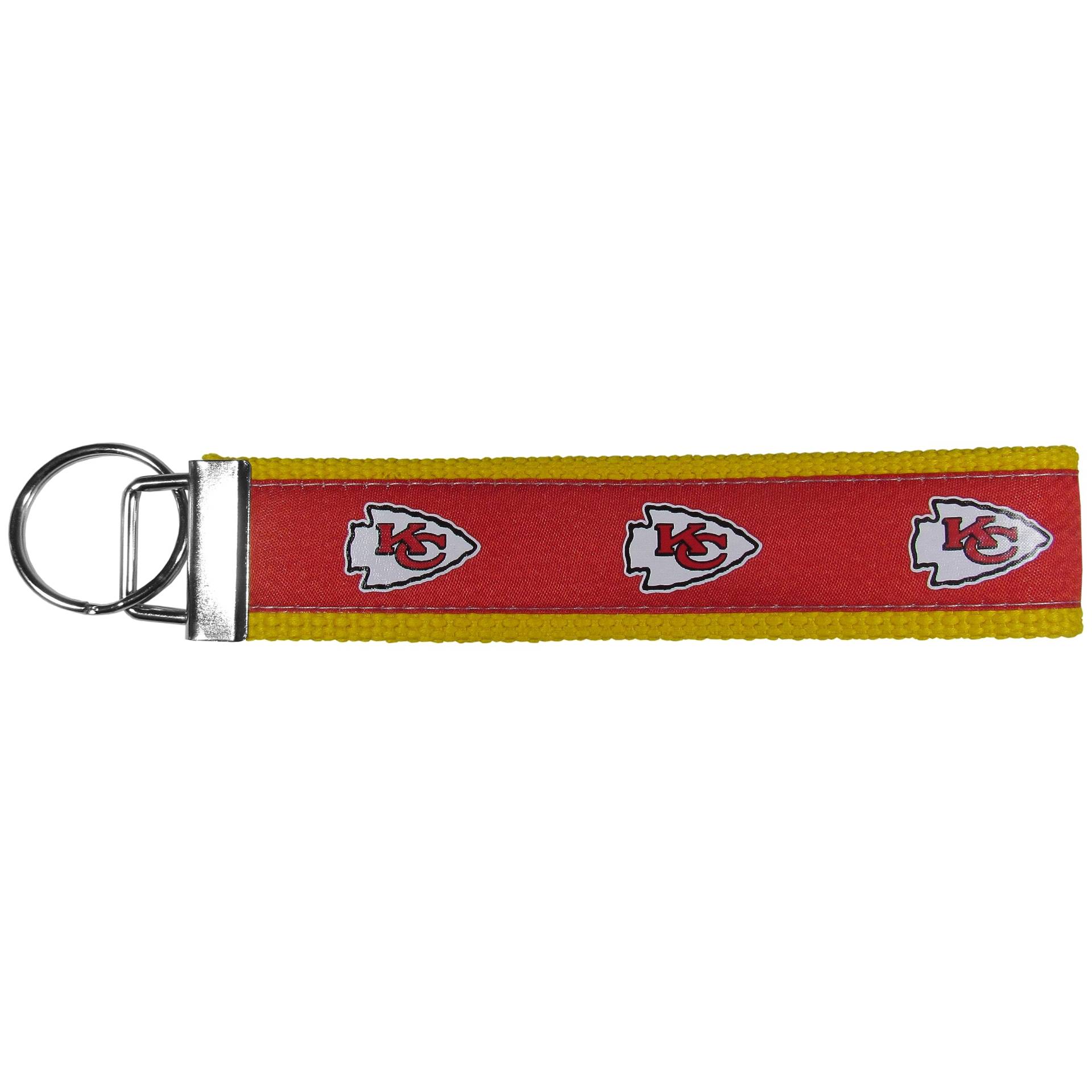 Siskiyou Sports NFL Kansas City Chiefs Gewebter Handgelenk-Schlüsselanhänger, Einheitsgröße, Teamfarben von Siskiyou