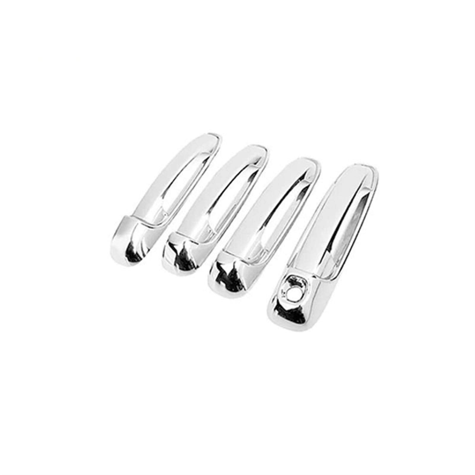 Auto Außentürgriffe Kompatibel mit Jeep für Grand für Cherokee WJ 1999 2000 2001 2002 2003 2004 Türgriffabdeckung Verkleidungsteile(Metallic Silver 4pcs) von Siuku