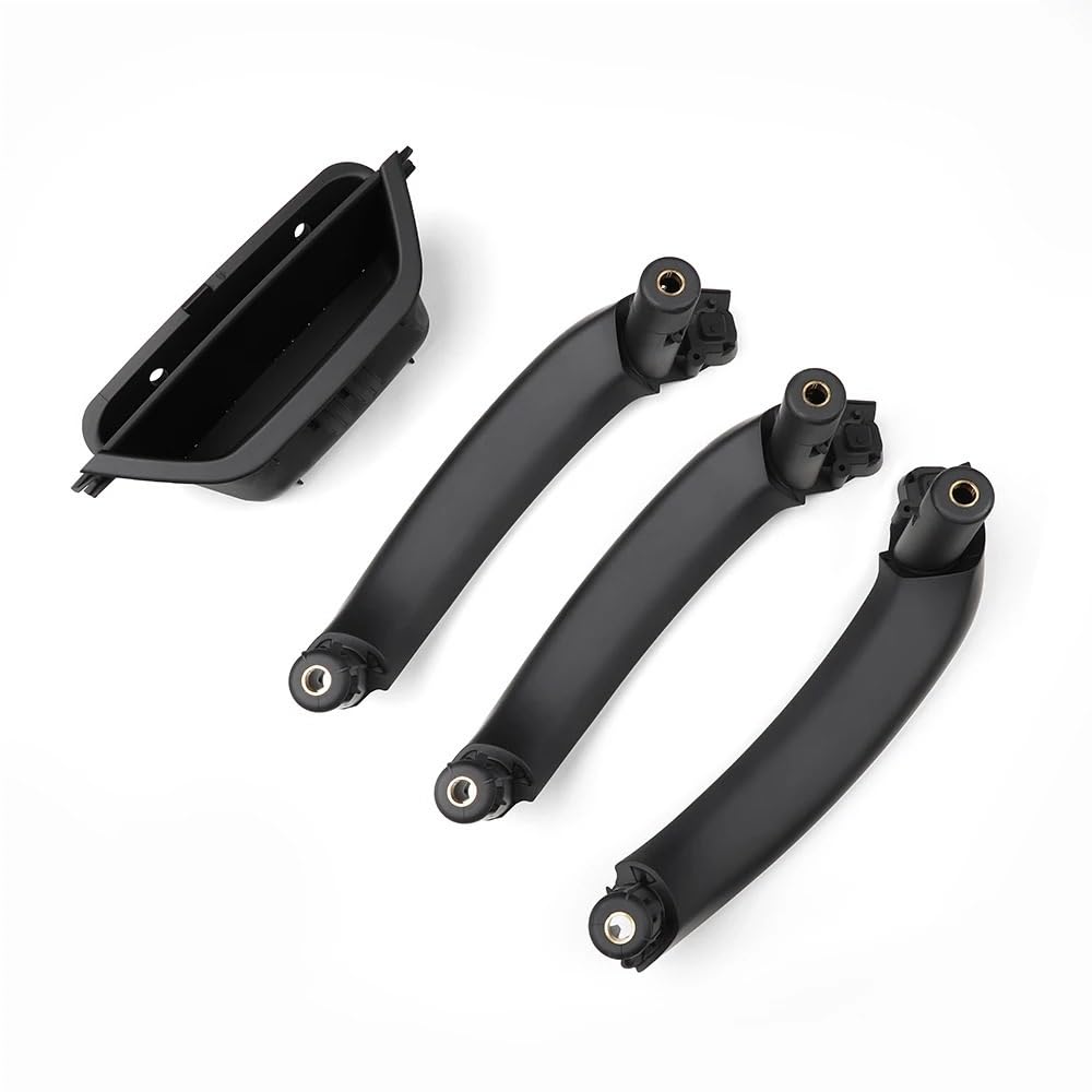 Autotür Innengriff Kompatibel Mit X3 X4 F25 F26 2010-2017 LHD Kohlefaser Auto Links Rechts Innentürgriff Innentürverkleidung Griff Zugverkleidung(Black 4Pcs) von Siuku