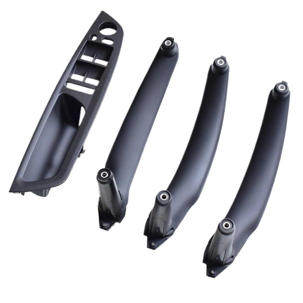 Autotür Innengriff Kompatibel Mit X5 X6 E70 E71 E72 2007-2014 Armlehne Auto Links Vorne Fahrersitz Innentürgriff Innenverkleidung Zugverkleidung(LHD-Black-4pcs) von Siuku