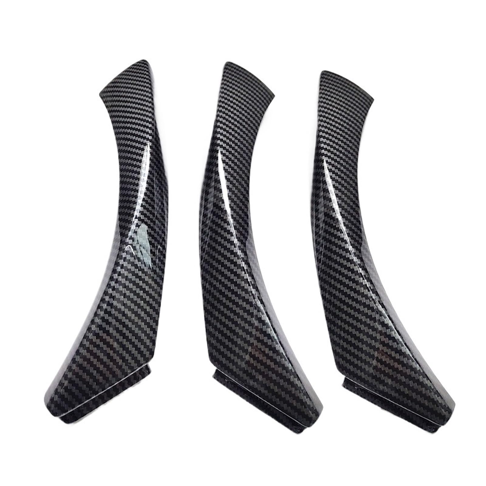 Autotür Innengriff Kompatibel mit 3er-Serie für E90 E91 316 318 320 325 328i 2004-2012 Carbon Fiber Auto Armlehne Panel Türgriff Set Innenraum(LHD Cover 3pcs Set) von Siuku