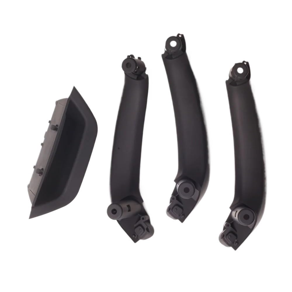 Autotür Innengriff Kompatibel mit X3 X4 F25 F26 2010-2016 LHD RHD Auto-Innentür-Armlehnenverkleidung Türzuziehgriff-Set 4-teiliges Set(LHD Black Set) von Siuku