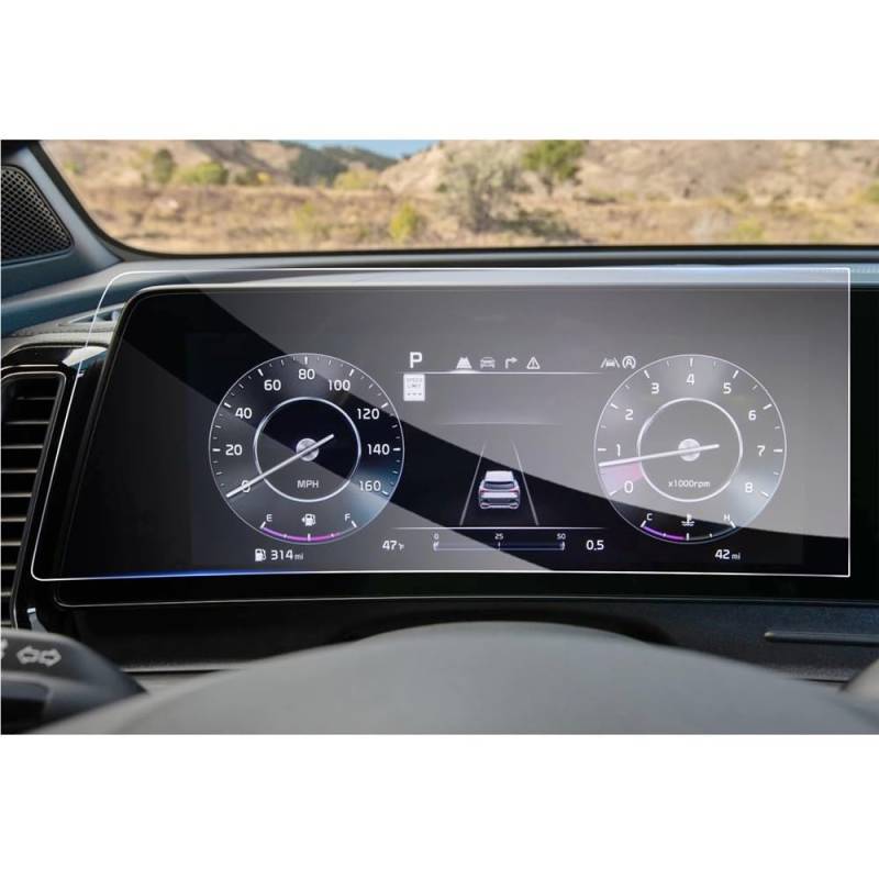 Kompatibel Mit Kia Für Sportage NQ5 2022 2023 2024 12,3-Zoll-Displayschutzfolie Aus Gehärtetem Glas Für Das Autonavigationszentrum Navigationsschutzfolie(Instrument Screen) von Siuku