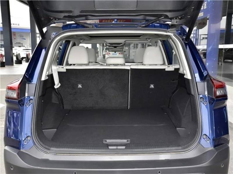 Kompatibel mit Nissan für X-Trail T33 5 Sitze 2022 2023 Spezial-Kofferraummatten Cargo-Liner Kofferraumteppiche Gepäckabdeckungen(Black Beige) von Siuku