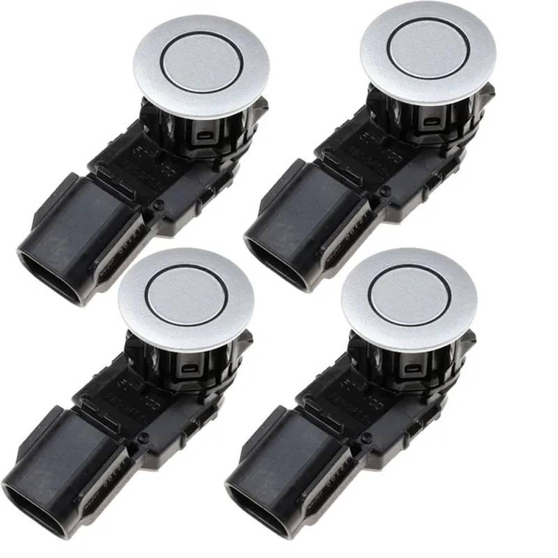 Kompatibel mit Toyota für RAV4 2017 2018 89341-12100 8934112100 PDC-Parksensor Parkradar Einparkhilfe PDC-Parksensor(4PCS Silver) von Siuku