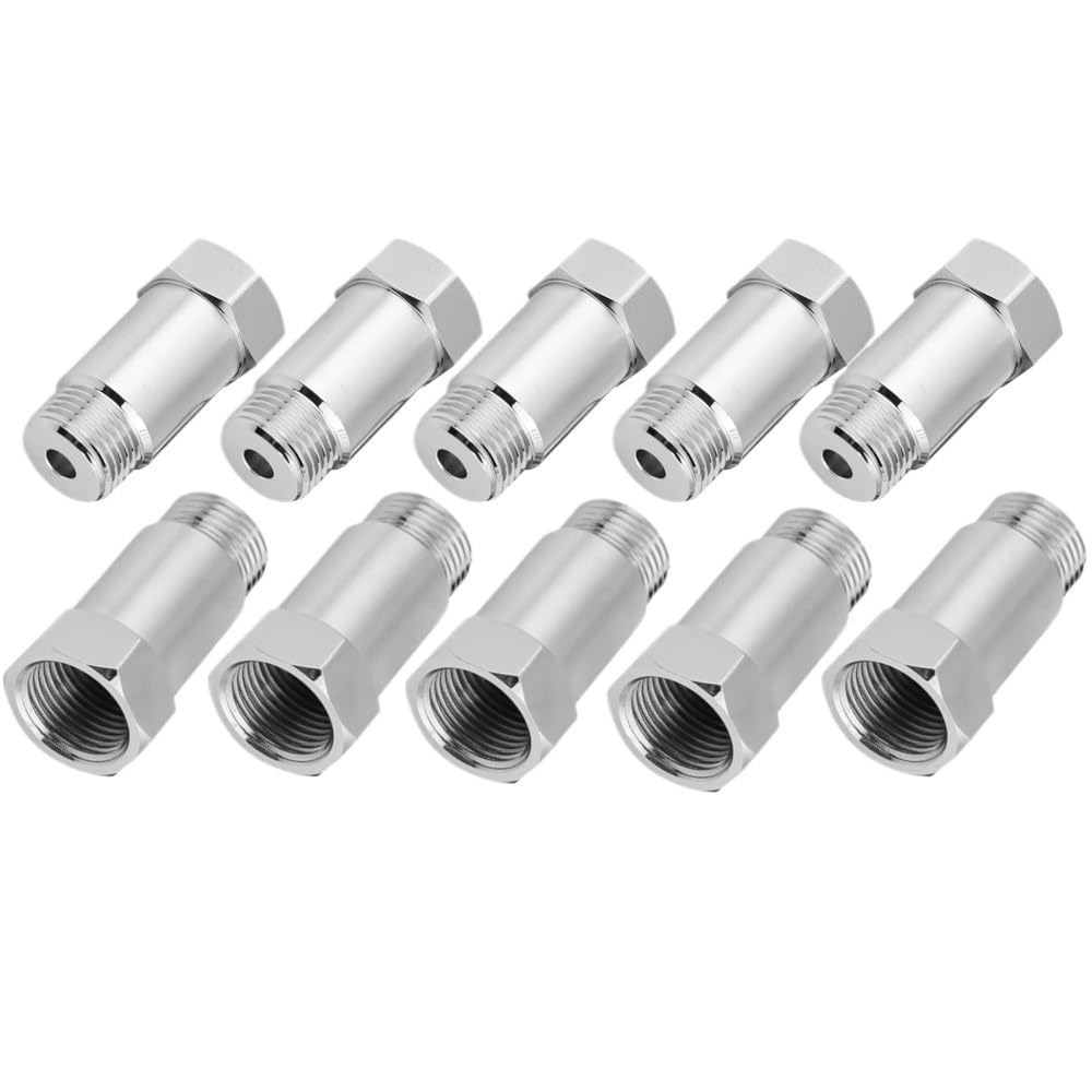 Lambdasonde Auto M18X1,5 Sauerstoff O2 Sensor Extender Spacer Auto CEL Fix Check Engine Licht Eliminator Adapter Konverter 1-20 Stücke(10Pcs) von Siuku