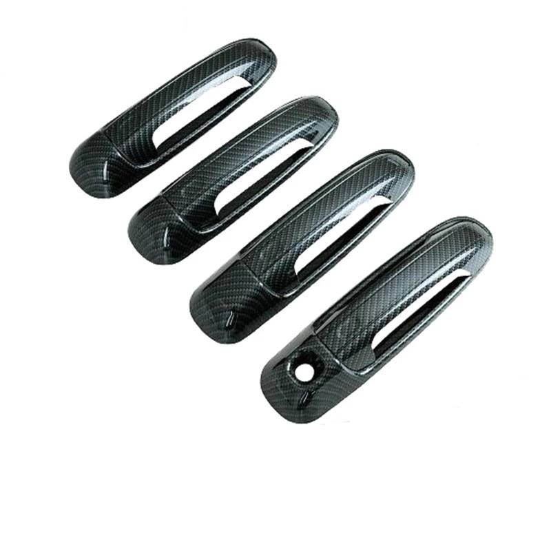 Siuku Auto Außentürgriffe Kompatibel Mit Jeep Für Grand Für Cherokee WJ 1999 2000 2001 2002 2003 2004 Türgriffabdeckungsverkleidung Autoaußenteile Zubehör(Carbon Fiber 4pcs) von Siuku