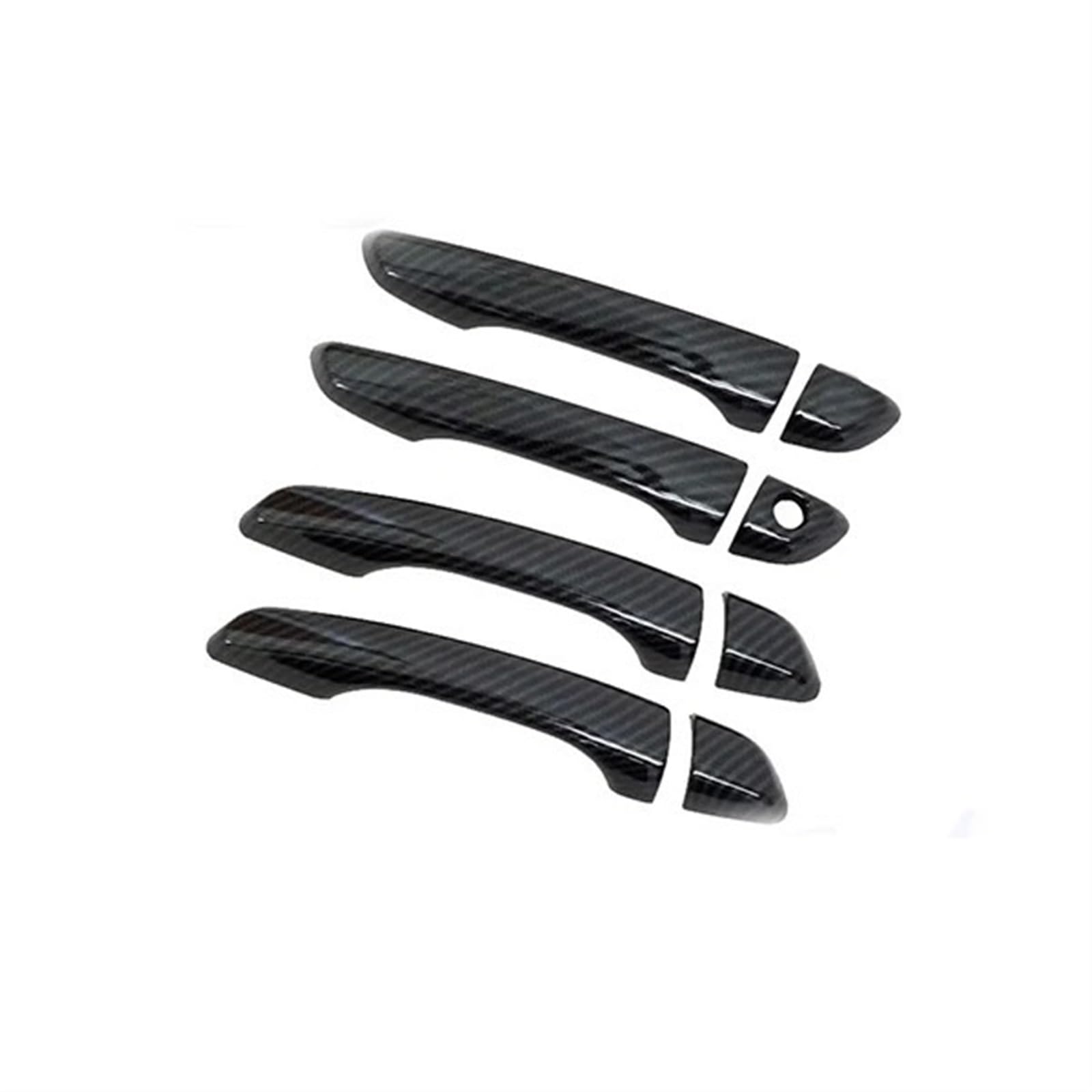 Siuku Auto Außentürgriffe Kompatibel Mit Opel Für Corsa F 2020 2021 2022 2023 Autotürgriffabdeckung Dekoration(Carbon Fiber 4pcs) von Siuku