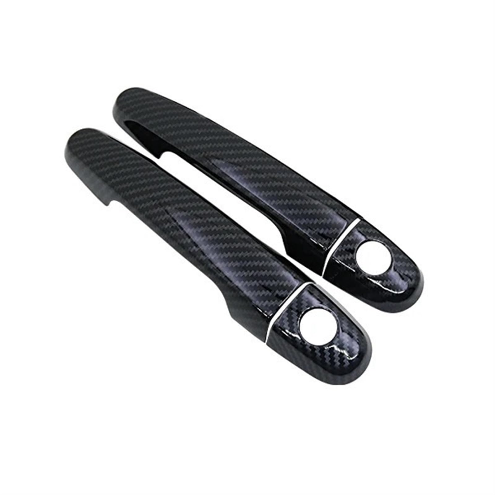 Siuku Auto Außentürgriffe Kompatibel Mit Toyota Für Yaris Für Vitz XP90 2006 2007 2008 2009 2010 2011 Auto Carbon Faser Außentür Griff Abdeckung(Handle 2 Keyhole 2D) von Siuku