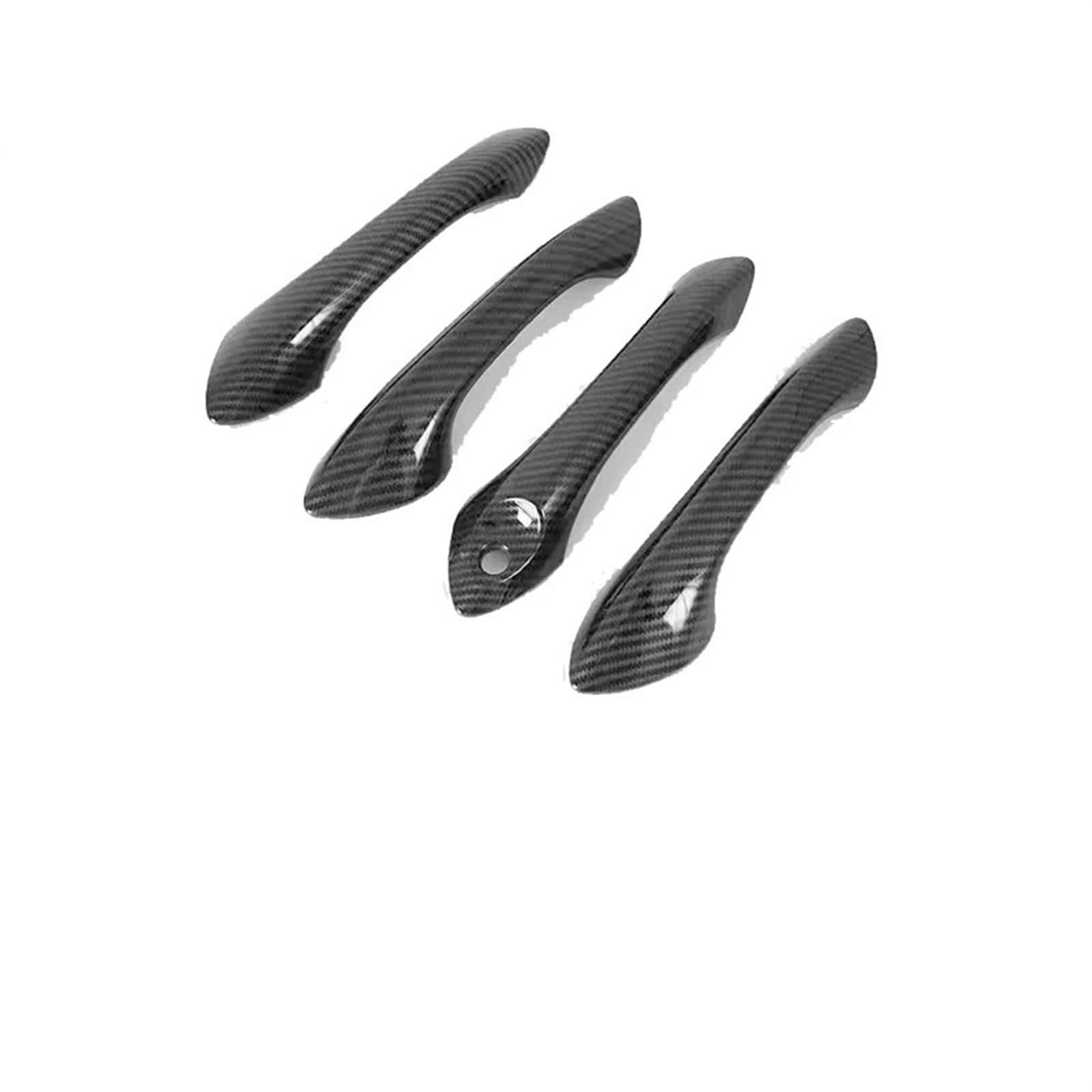 Siuku Auto Außentürgriffe Kompatibel mit Chevrolet für Tracker 2019 2020 2021 2022 2023 Auto-Türgriff-Abdeckungs-Set, 4-teiliges Zubehör für Außenteile(Carbon Fiber 4pcs) von Siuku