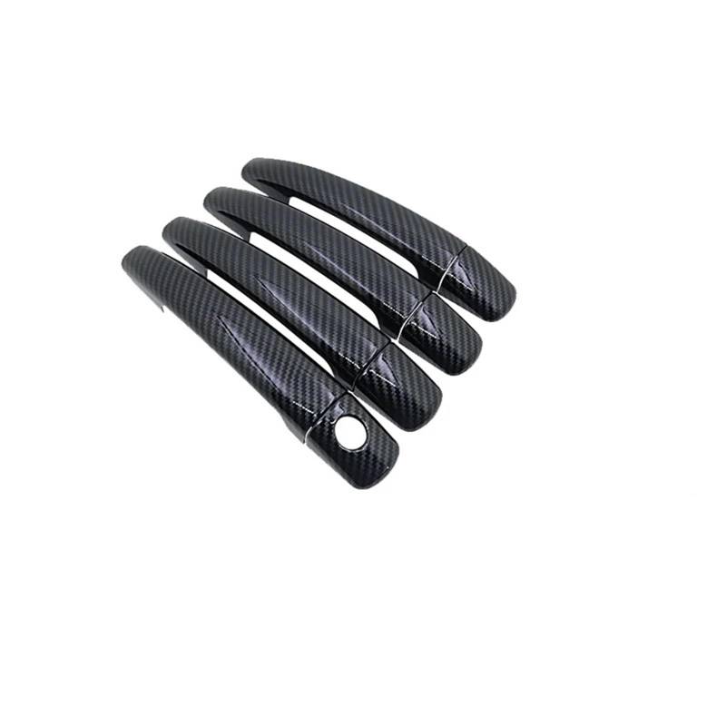 Siuku Auto Außentürgriffe Kompatibel mit Citroen für Jumpy 2007 2008 2009 2010 2011 2012 2013 2014 2015 2016 Autotürgriffabdeckung(Carbon Fiber 4pcs) von Siuku