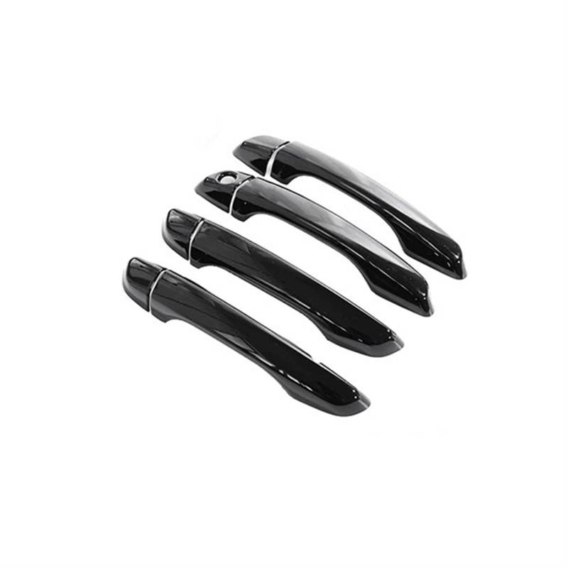 Siuku Auto Außentürgriffe Kompatibel mit Peugeot für 2008 P24 MK2 2020 2021 2022 2023 Türgriffabdeckung Dekorationsset Auto-Außenzubehör(Metallic Blcak 4pcs) von Siuku